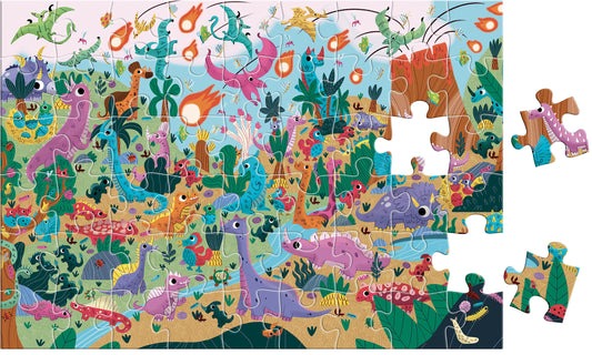 Puzzle cherche et trouve / Les dinosaures
