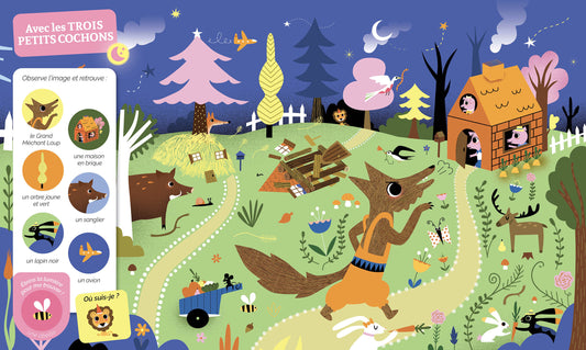 Mes 20 cherche et trouve des tout-petits / Qui brillent dans le noir !