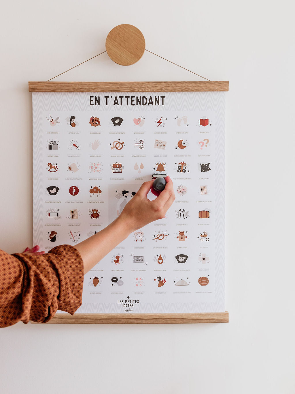 Affiche En t'attendant / peau claire