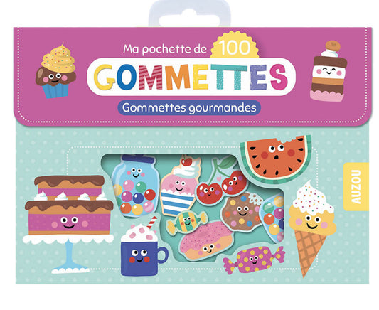 Ma pochette de 100 gommettes / Gommettes gourmandes
