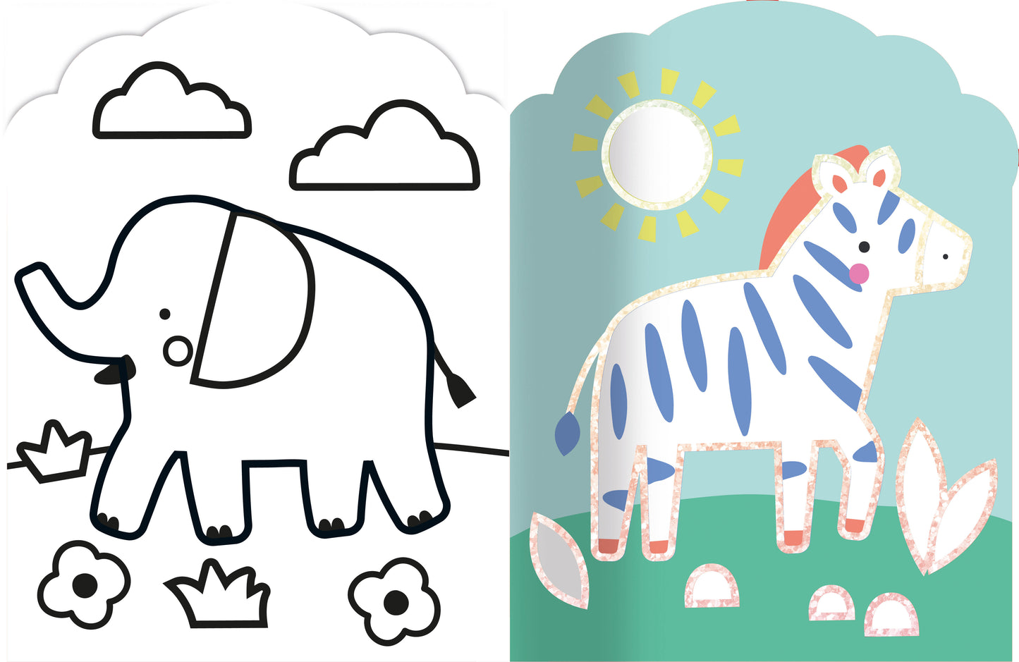 Je colorie sans dépasser / Animaux de la savane