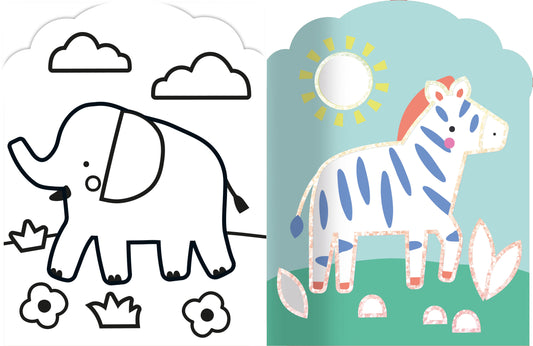 Je colorie sans dépasser / Animaux de la savane