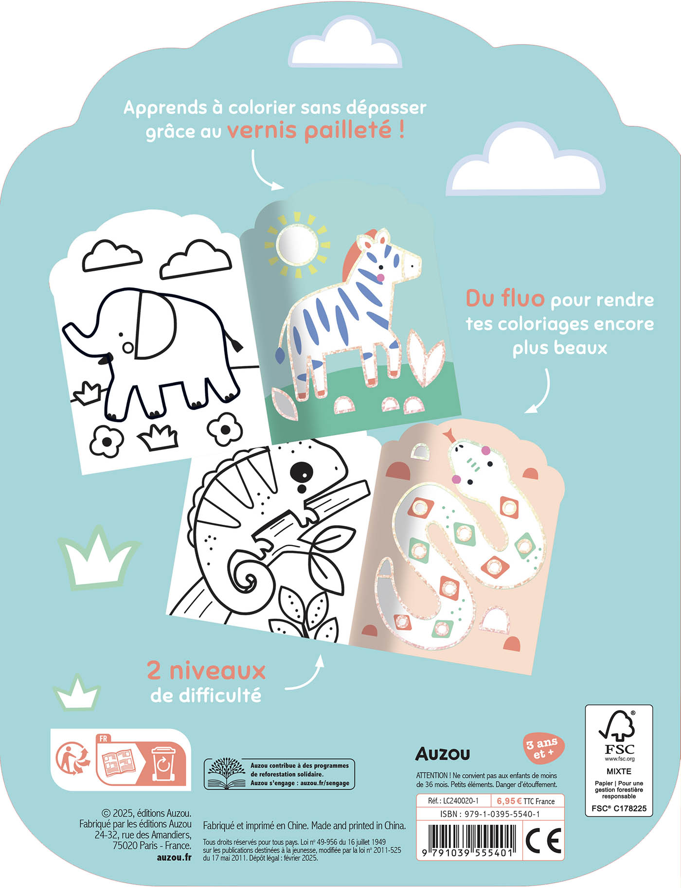 Je colorie sans dépasser / Animaux de la savane