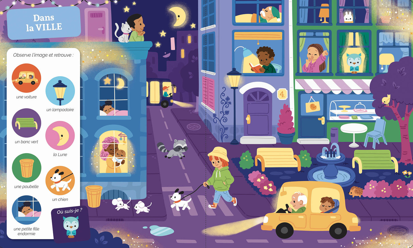 Mes 20 cherche et trouve des tout-petits / Qui brillent dans le noir !