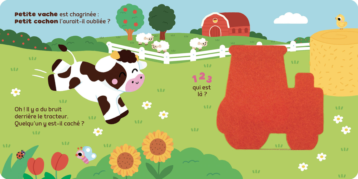 1, 2, 3, qui est là ? Petite vache