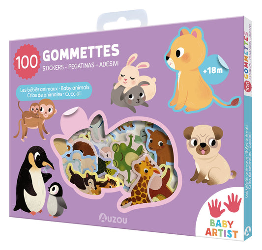 100 gommettes / Les bébés animaux