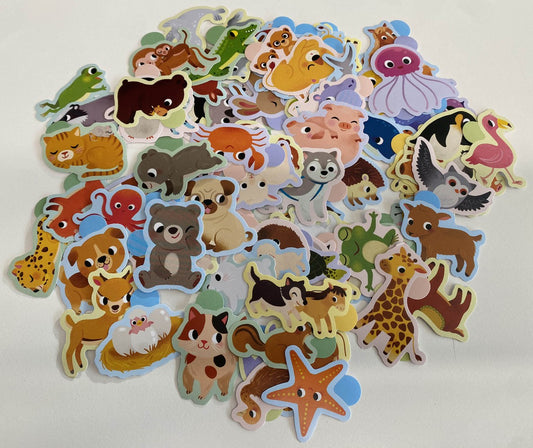 100 gommettes / Les bébés animaux