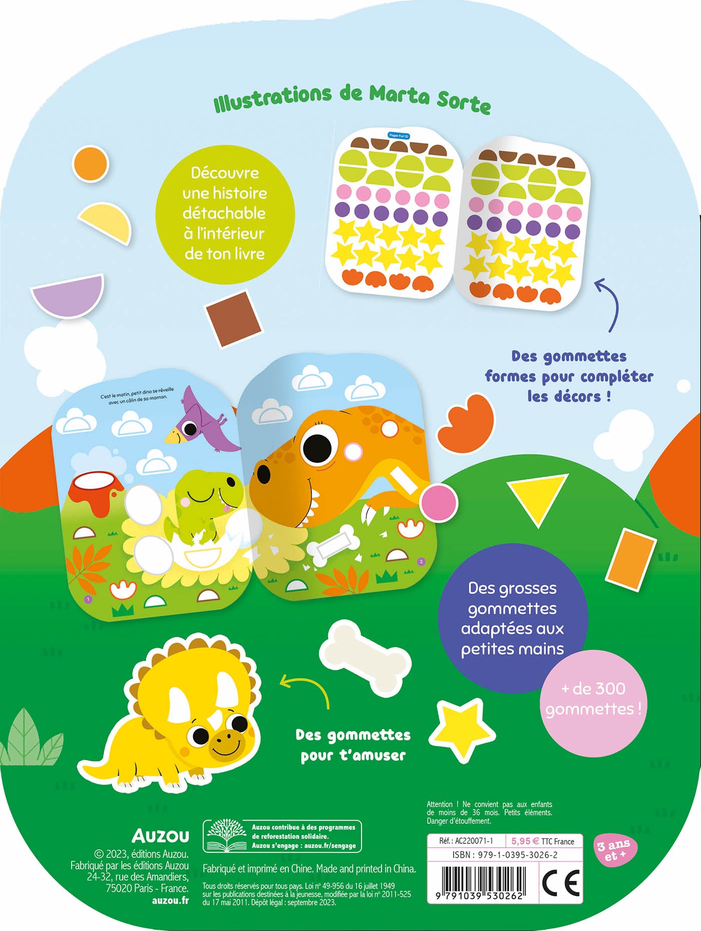 Gommettes formes / L'aventure de petit dinosaure