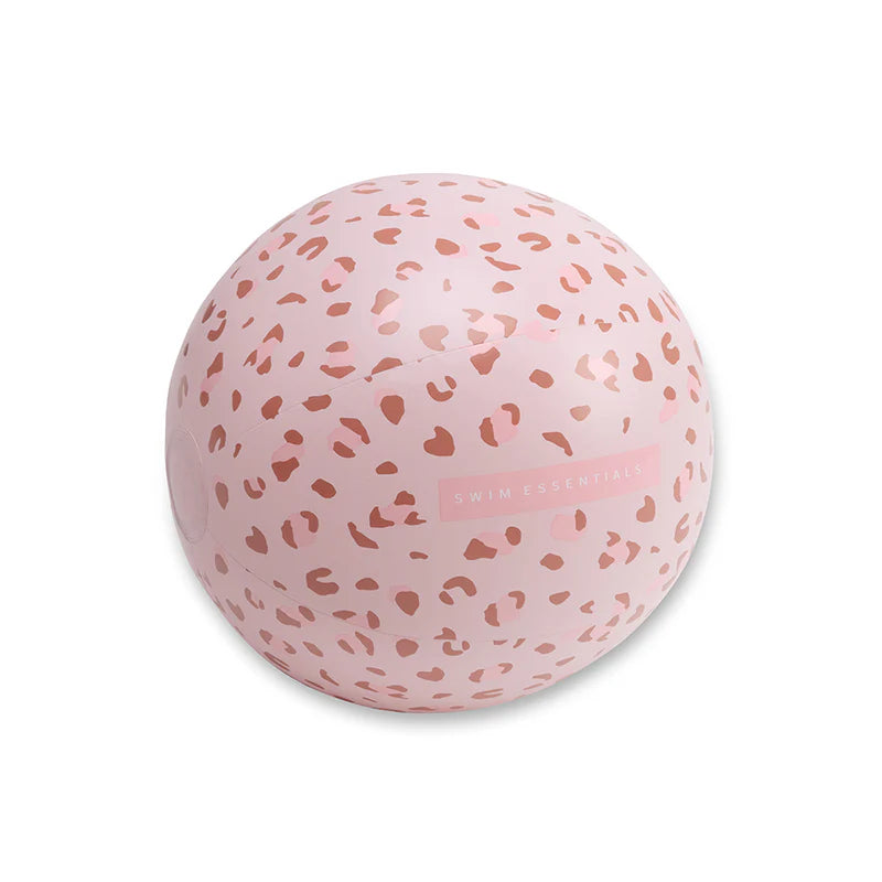 Ballon de plage / Vieux rose Léopard