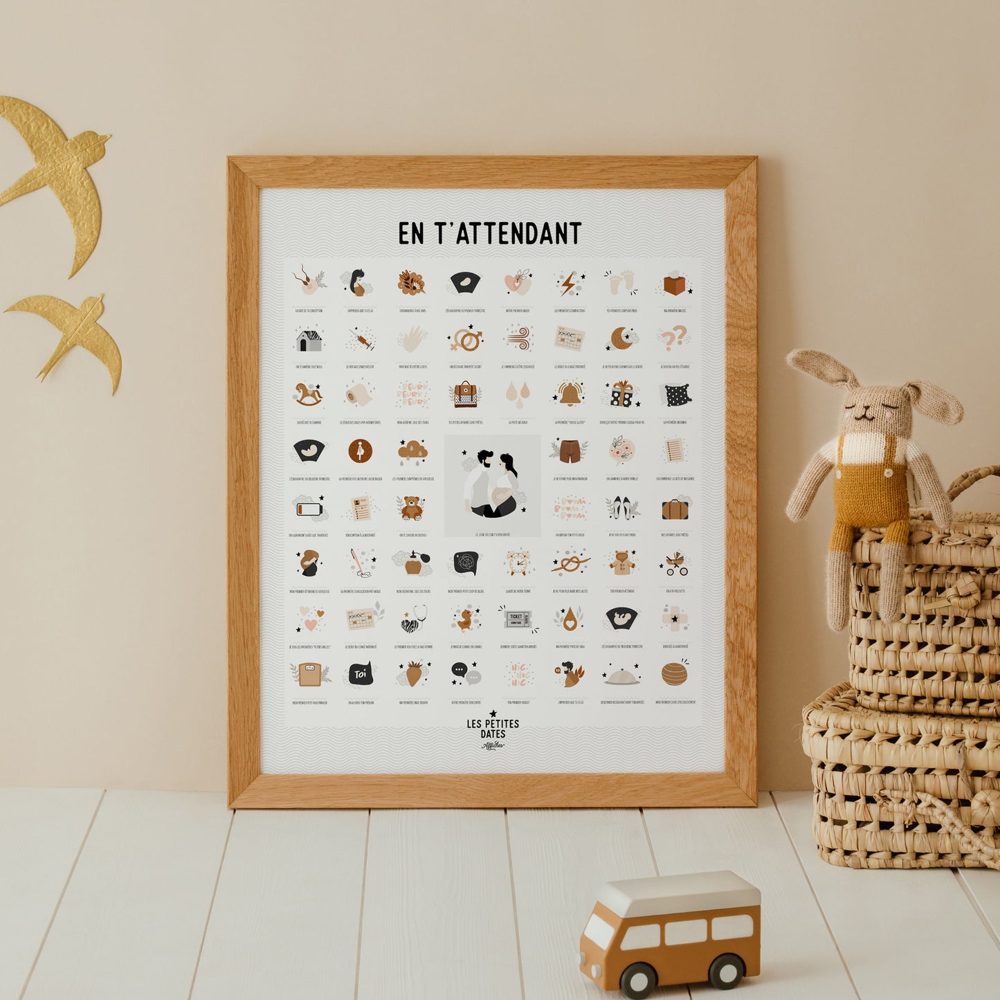 Affiche En t'attendant / peau claire